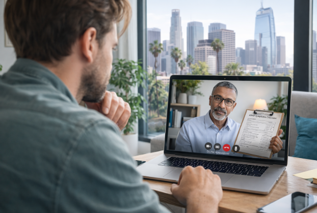 telehealth psychiatry appointment ADHD evaluation California